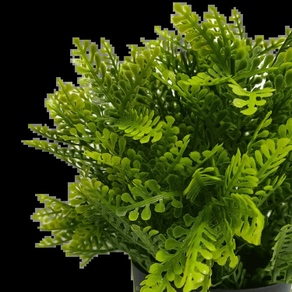 Faux Potted Artificial Fern 20cm - Indoor/Outdoor, UV Resistant, Recycled Materials - SuperSaverAU - view 3