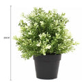 Small Potted Artificial White Jade Plant 20cm UV Resistant for Indoor/Outdoor - SuperSaverAU - view 2