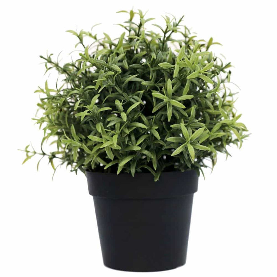 Small Potted Artificial Rosemary Herb Plant 20cm - UV Resistant, Indoor/Outdoor - SuperSaverAU - view 1