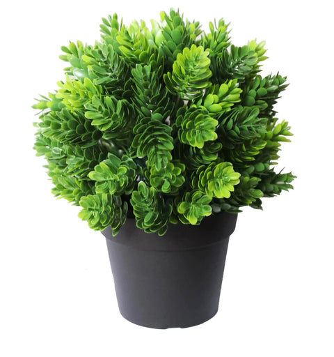 Small Potted Artificial Flowering Hop Plant UV Resistant 20cm for Indoor/Outdoor - SuperSaverAU - view 1