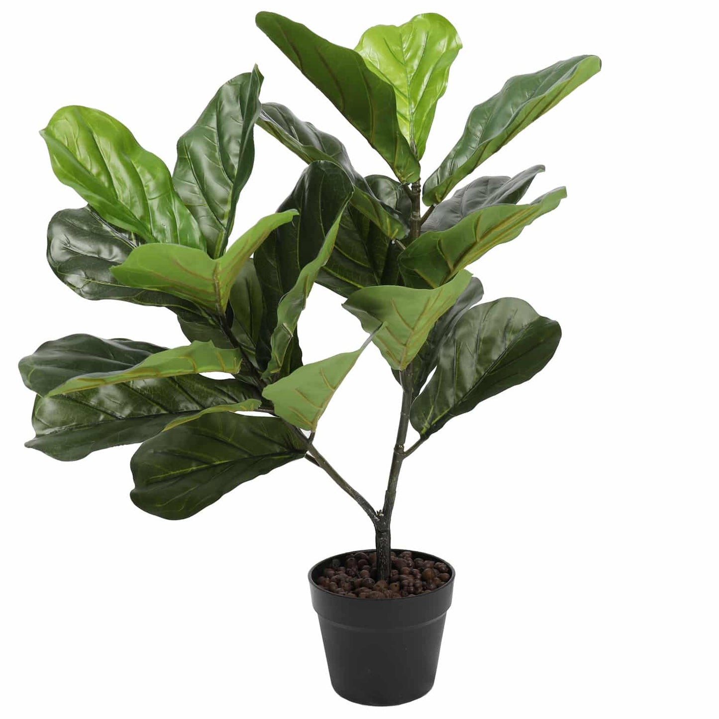 Dense Fiddle Leaf Fig Tree 70cm - Real Touch, No Maintenance, Indoor Use