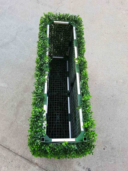 Luxury Deluxe Portable Buxus Artificial Hedge Plant, UV Resistant, 100cm x 50cm x 25cm