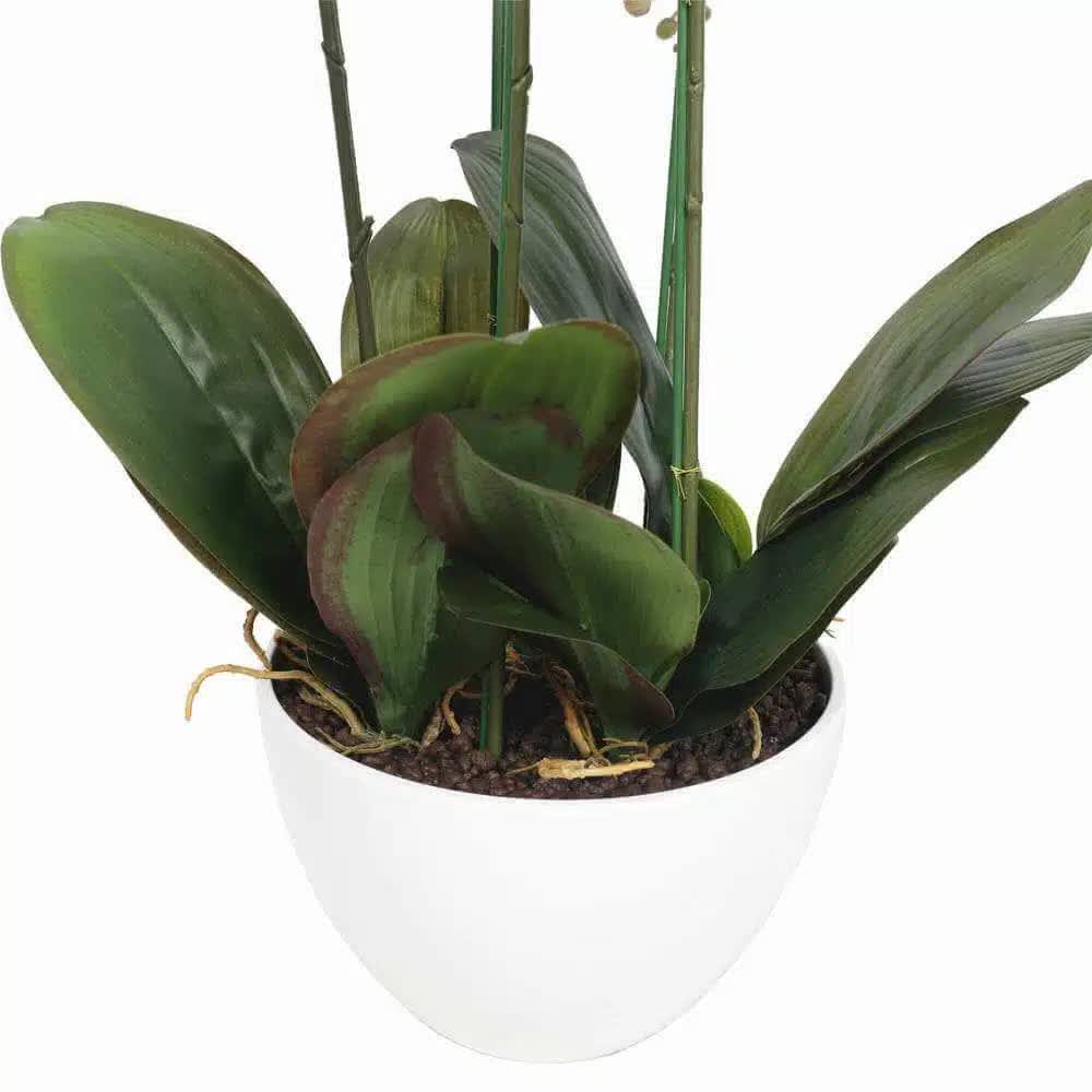 66cm Multi Stem Artificial Potted Orchid - Butterfly Orchid with Pink Flowers - SuperSaverAU - view 3