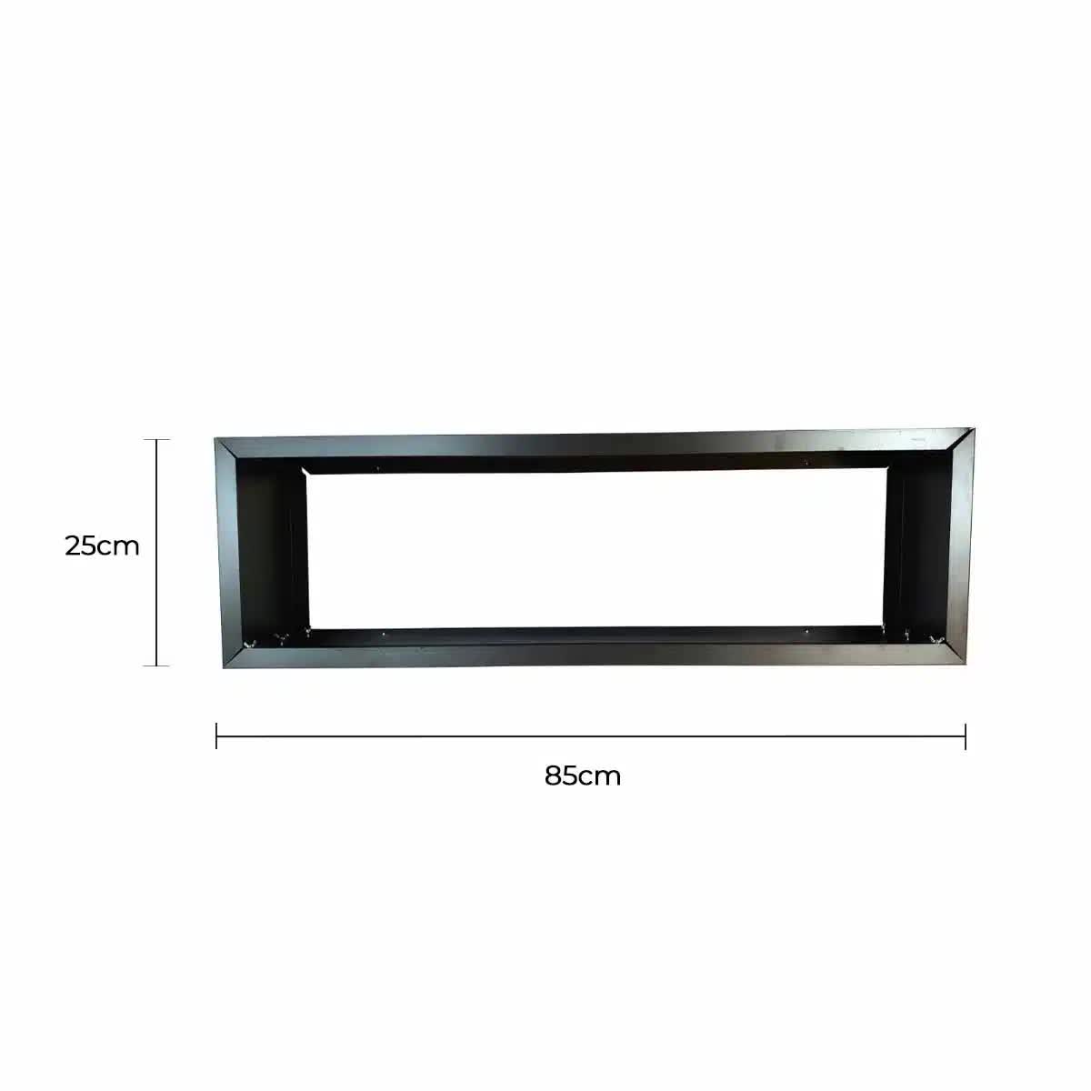 Black Metal Planter 83cm x 34cm x 25cm for Designer Plants, Easy Assembly