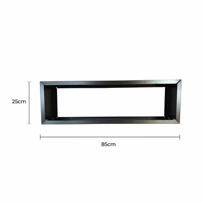 Black Metal Planter 83cm x 34cm x 25cm for Designer Plants, Easy Assembly