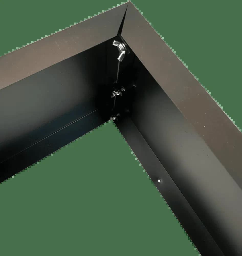 Black Metal Planter 83cm x 34cm x 25cm for Designer Plants, Easy Assembly