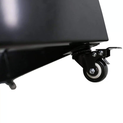 Designer Plants Metal Planter with Wheels 110cm Long, Black, Flat Pack