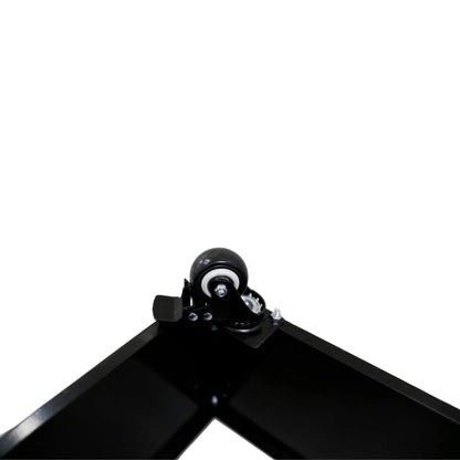 Designer Plants Metal Planter with Wheels 110cm Long, Black, Flat Pack