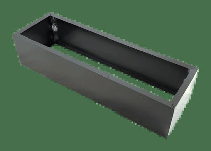 Grey Metal Planter 86cm x 34cm x 25cm for Designer Plants, Easy Assembly