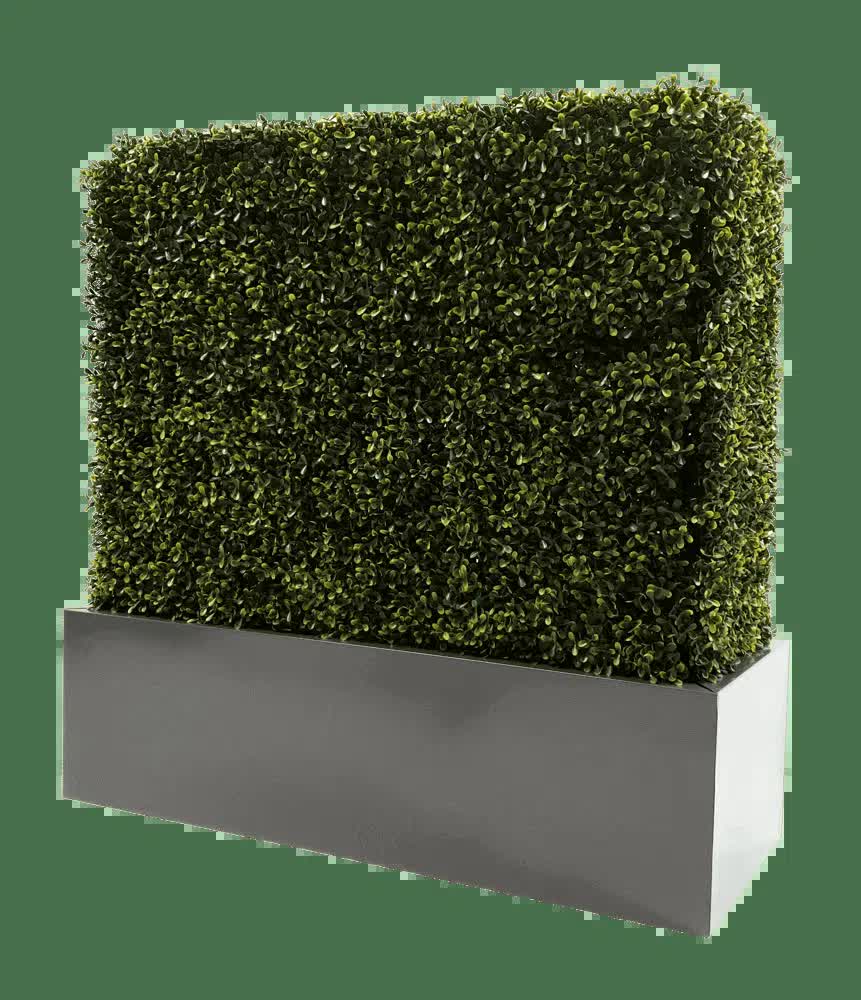 Grey Metal Planter 86cm x 34cm x 25cm for Designer Plants, Easy Assembly