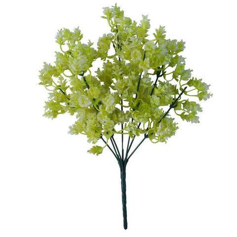 Designer Plants White Snowball Stem UV Resistant 32cm - Realistic, Elegant Filler - SuperSaverAU - view 1