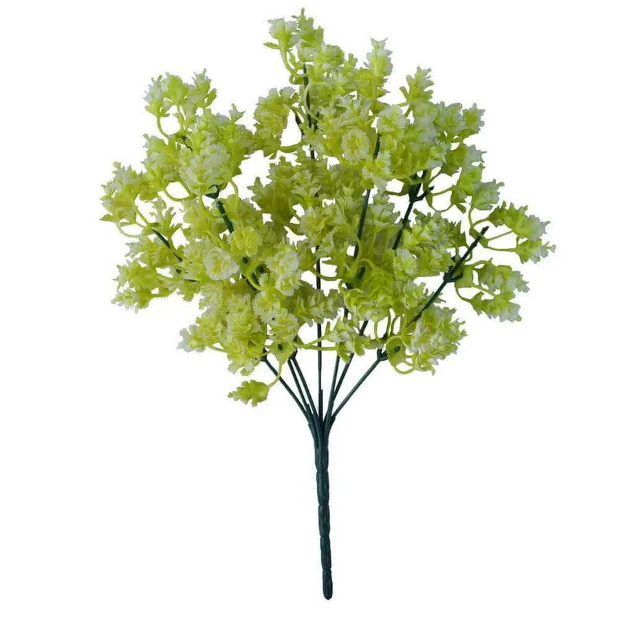 Designer Plants White Snowball Stem UV Resistant 32cm - Realistic, Elegant Filler - SuperSaverAU - view 1