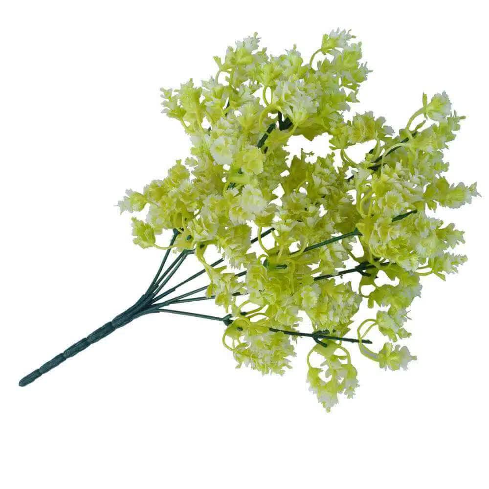 Designer Plants White Snowball Stem UV Resistant 32cm - Realistic, Elegant Filler - SuperSaverAU - view 2
