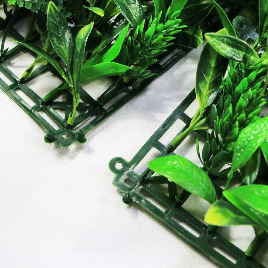 Snowy White Vertical Garden Wall 25cm x 25cm UV Stabilised, Easy Install, Lifelike - SuperSaverAU - view 1