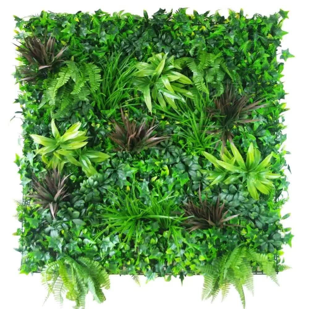 Coastal Greenery Artificial Vertical Garden Wall 25cm x 25cm - UV Protected, Easy Install - SuperSaverAU - view 1