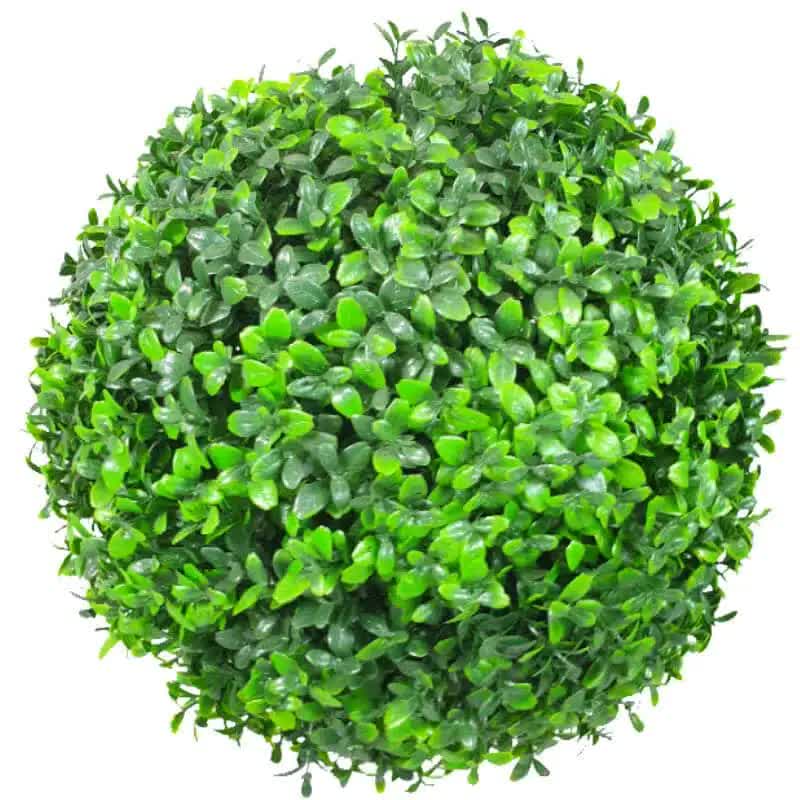 Faulkner Deluxe Large Green Leaf Buxus Topiary Ball 28cm - UV Resistant - SuperSaverAU - view 1