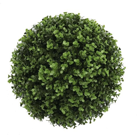 Natural Buxus Medium Artificial Topiary Ball 28cm - UV Resistant Indoor/Outdoor - SuperSaverAU - view 1