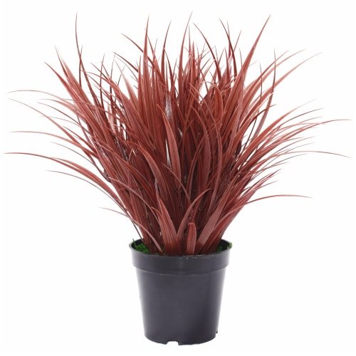 Artificial Ornamental Potted Burgundy Grass 38cm - UV Resistant, Eco-Friendly - SuperSaverAU - view 1