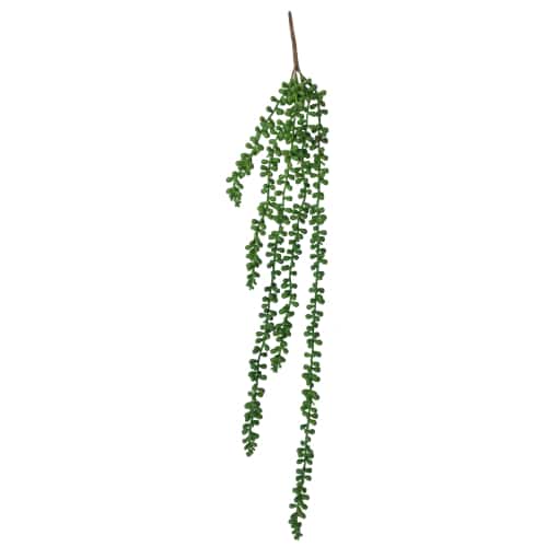 Designer Plants Hanging Succulent String of Pearl Beads 75cm - Realistic, Low-Maintenance - SuperSaverAU - view 1