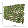 Designer Plants Premium Jasmine Artificial Hedge Trellis 2m x 1m UV Resistant PVC - SuperSaverAU - view 1