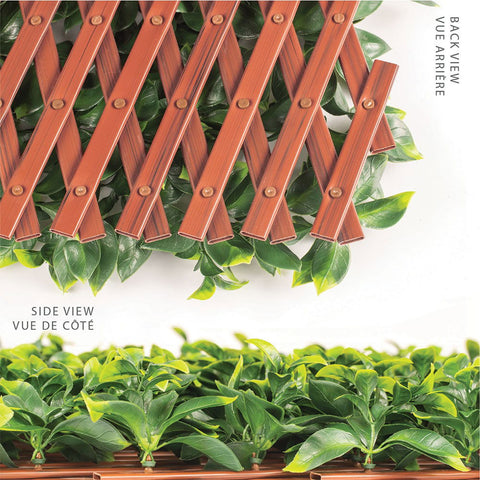 Designer Plants Premium Jasmine Artificial Hedge Trellis 2m x 1m UV Resistant PVC - SuperSaverAU - view 2