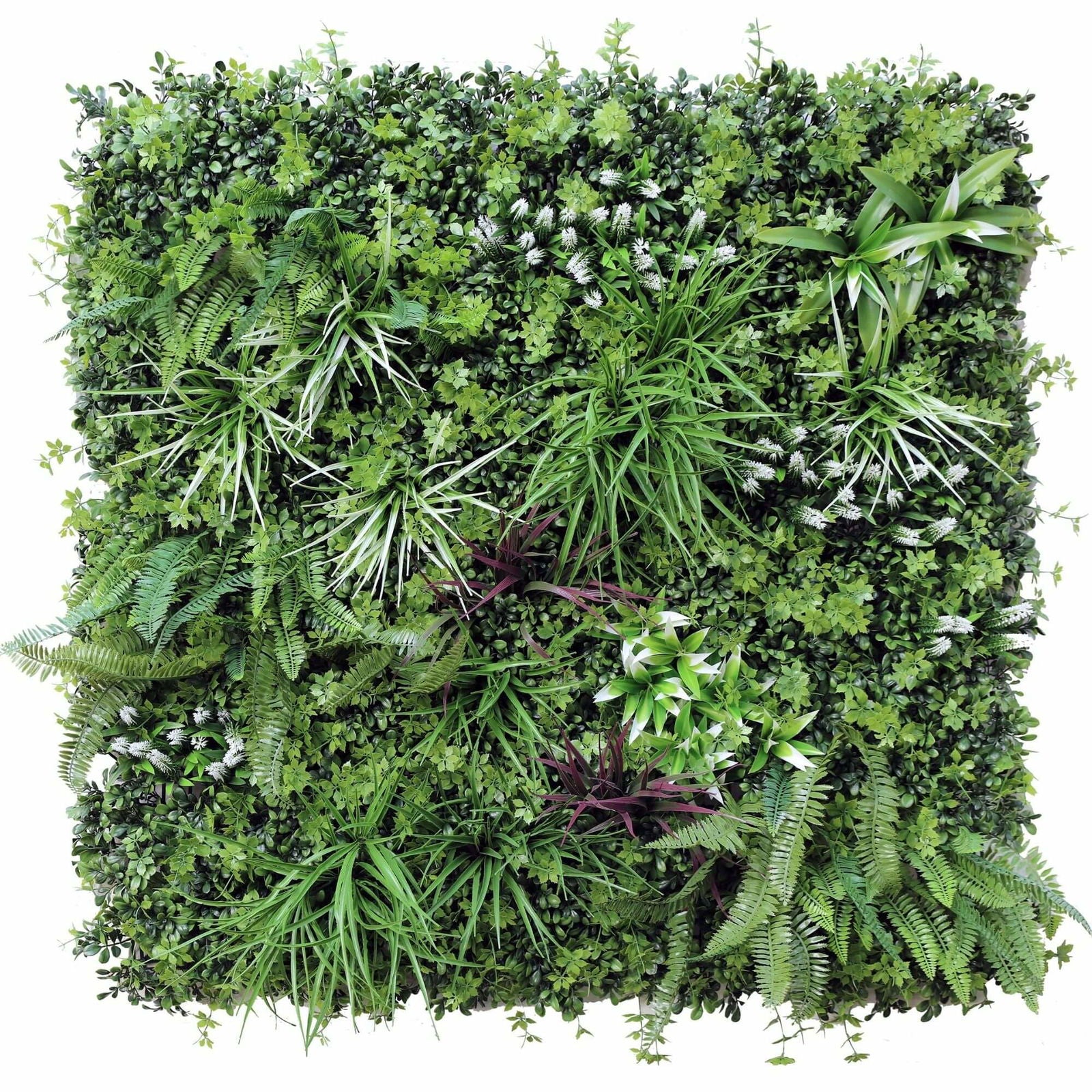 Luxury Vista Green Artificial Vertical Garden Panel UV Resistant 100cm x 100cm - SuperSaverAU - view 1