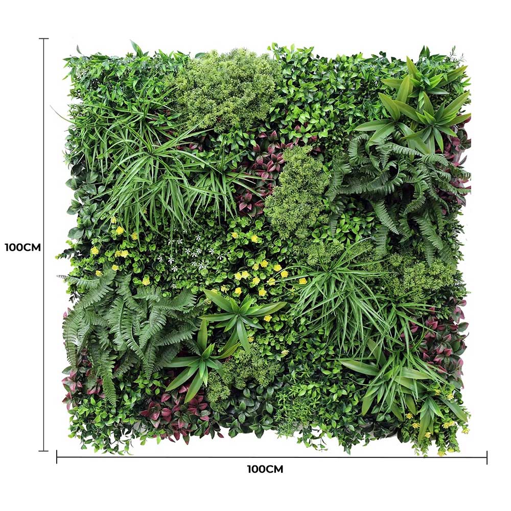 Luxury Country Fern Vertical Garden Panel 1m x 1m UV Resistant Green Wall - SuperSaverAU - view 2
