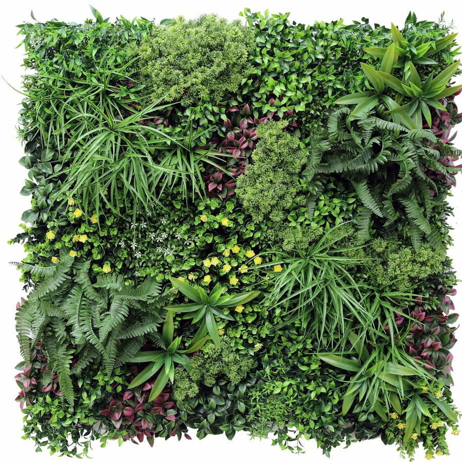 Luxury Country Fern Vertical Garden Panel 100cm x 100cm UV Resistant Recycled - SuperSaverAU - view 1