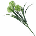 Lush Flowering Faux White Hydrangea Stem - 35cm Long x 15cm Wide, UV Resistant - SuperSaverAU - view 2
