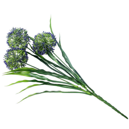 Lush Flowering Purple Hydrangea Stem 35cm UV Resistant