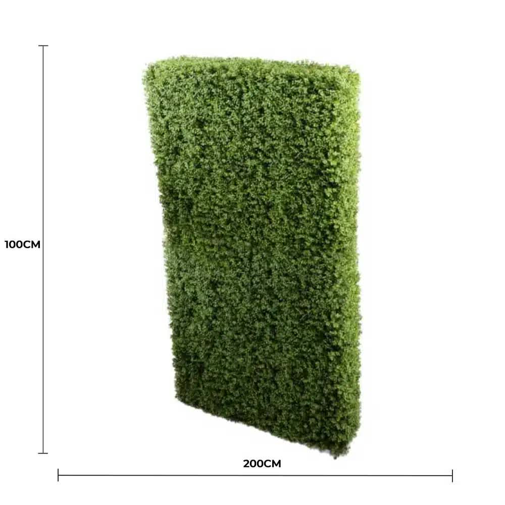 Artificial Deluxe Portable Buxus Hedge 100cm Long x 200cm High, UV Resistant, Cost-Effective Privacy Solution - SuperSaverAU - view 2