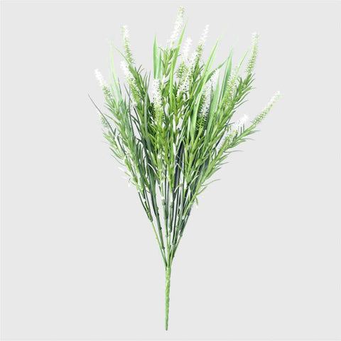Designer Plants Long Stem White Lavender 50cm UV Resistant - Realistic & Low Maintenance - SuperSaverAU - view 1