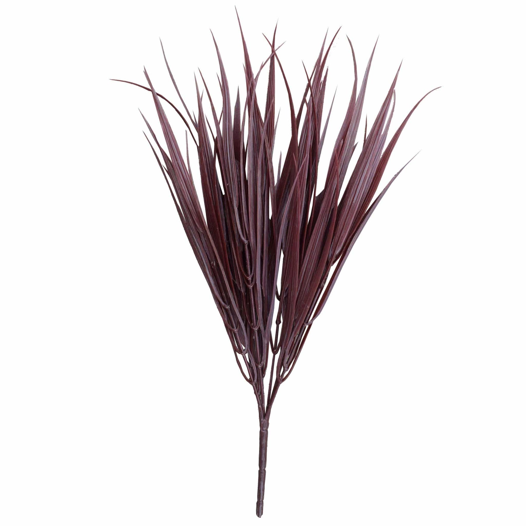 UV Resistant Dark Red Artificial Grass Stem 35cm Long - Elegant Synthetic Plant - SuperSaverAU - view 1