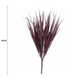 UV Resistant Dark Red Artificial Grass Stem 35cm Long - Elegant Synthetic Plant - SuperSaverAU - view 2