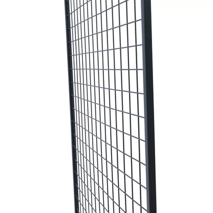 Flower Wall Stand on Wheels 2m x 1m - Portable Event Screen, Black Mesh Frame