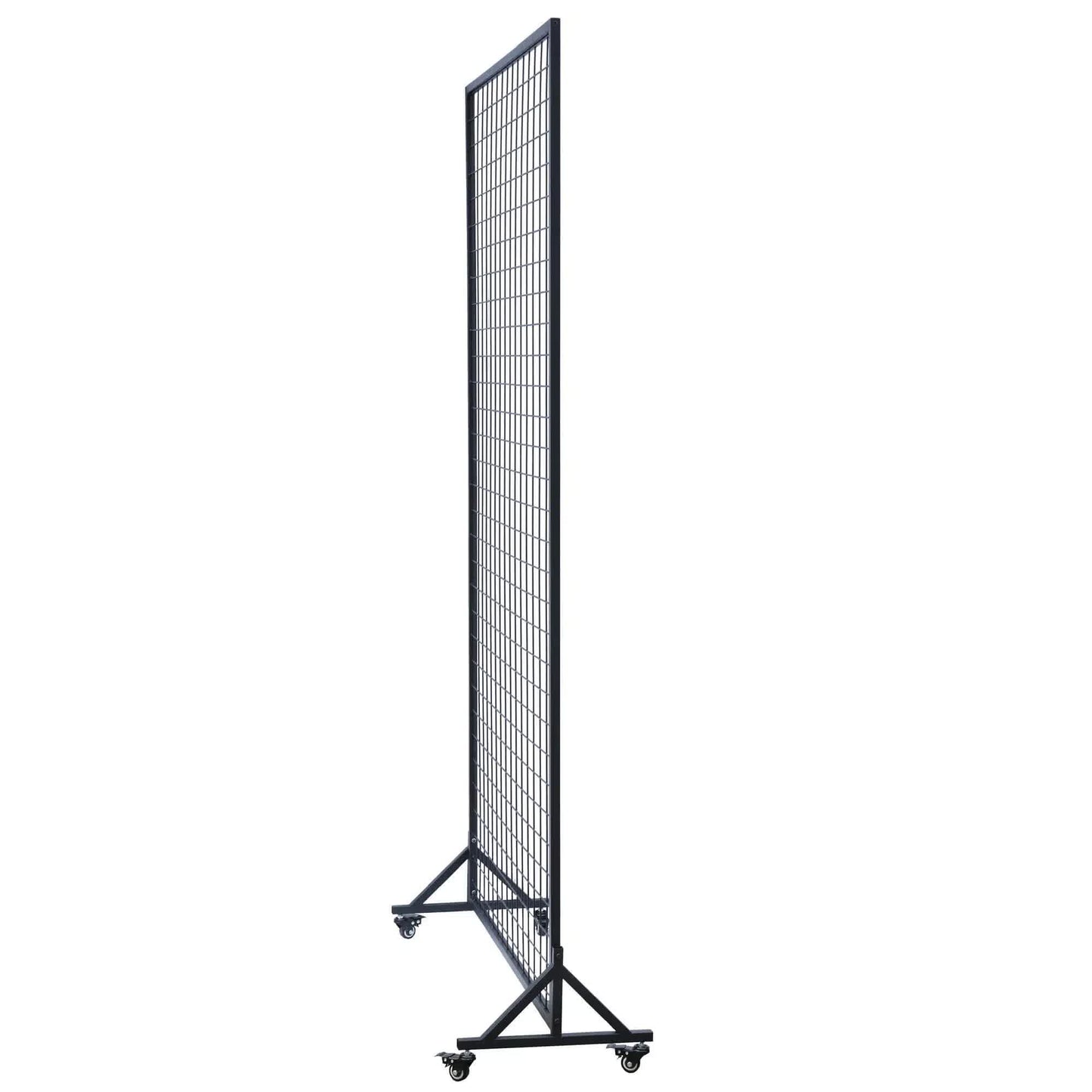 Flower Wall Stand on Wheels 2m x 1m - Portable Event Screen, Black Mesh Frame