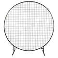 Circular Black Flower Wall Stand 2m - Elegant Event Backdrop, DIY Assembly - SuperSaverAU - view 1