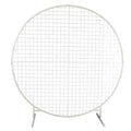 Circular White Flower Wall Stand 2m Diameter - Elegant Event Backdrop - SuperSaverAU - view 1