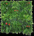 Elegant Red Rose Vertical Garden UV Resistant 100cm x 100cm - Low Maintenance, Easy Install - SuperSaverAU - view 1