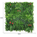 Elegant Red Rose Vertical Garden UV Resistant 100cm x 100cm - Low Maintenance, Easy Install - SuperSaverAU - view 2
