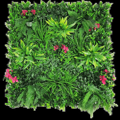 Artificial Flowering Lilac Vertical Garden Wall Panel 25cm x 25cm UV Stabilised
