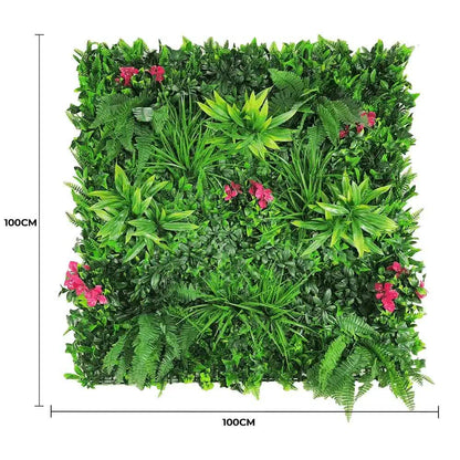 Artificial Flowering Lilac Vertical Garden Wall Panel 25cm x 25cm UV Stabilised