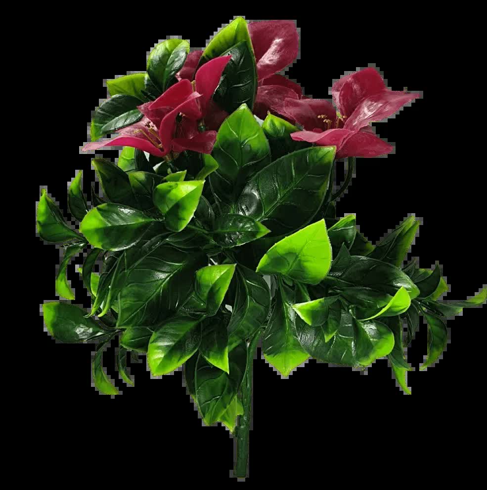 Artificial Flowering Purple Lilac Jasmine Stem UV Resistant 25cm - SuperSaverAU - view 1