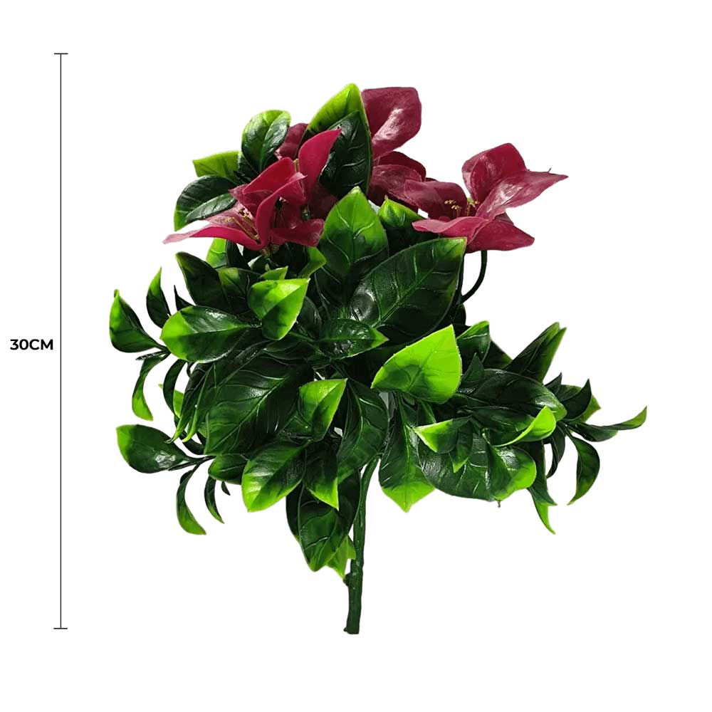 Artificial Flowering Purple Lilac Jasmine Stem UV Resistant 25cm