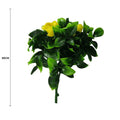 Artificial Flowering Yellow Rose Jasmine Stem UV Resistant 30cm - SuperSaverAU - view 2