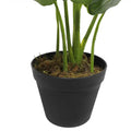 Artificial Potted Taro Plant 55cm - Indoor Elephant Ear Plant for Tambour Cabinets - SuperSaverAU - view 4