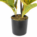 Stunning Yellow/Red Potted Croton 55cm - Elegant Indoor/Outdoor Faux Plant - SuperSaverAU - view 3