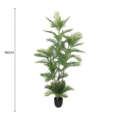 Premium Artificial Potted Multi-trunk Fan Palm Tree 180cm - Indoor Plant - SuperSaverAU - view 1