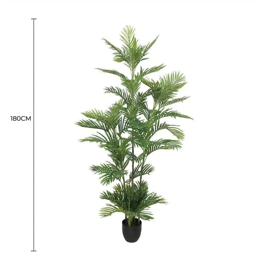 Premium Artificial Potted Multi-trunk Fan Palm Tree 180cm - Indoor Plant - SuperSaverAU - view 1