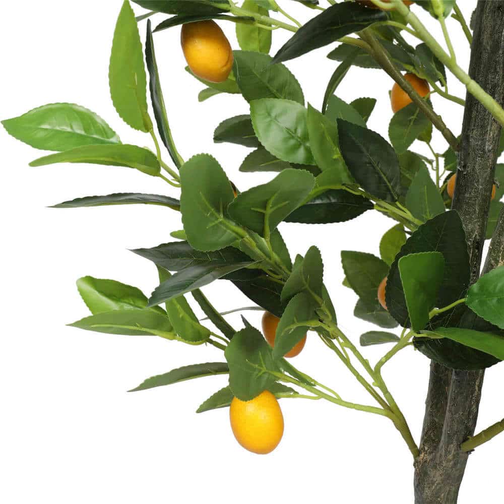 Artificial Lemon Tree 150cm High - Faux Plant with Real Touch Leaves & Lemons - SuperSaverAU - view 3